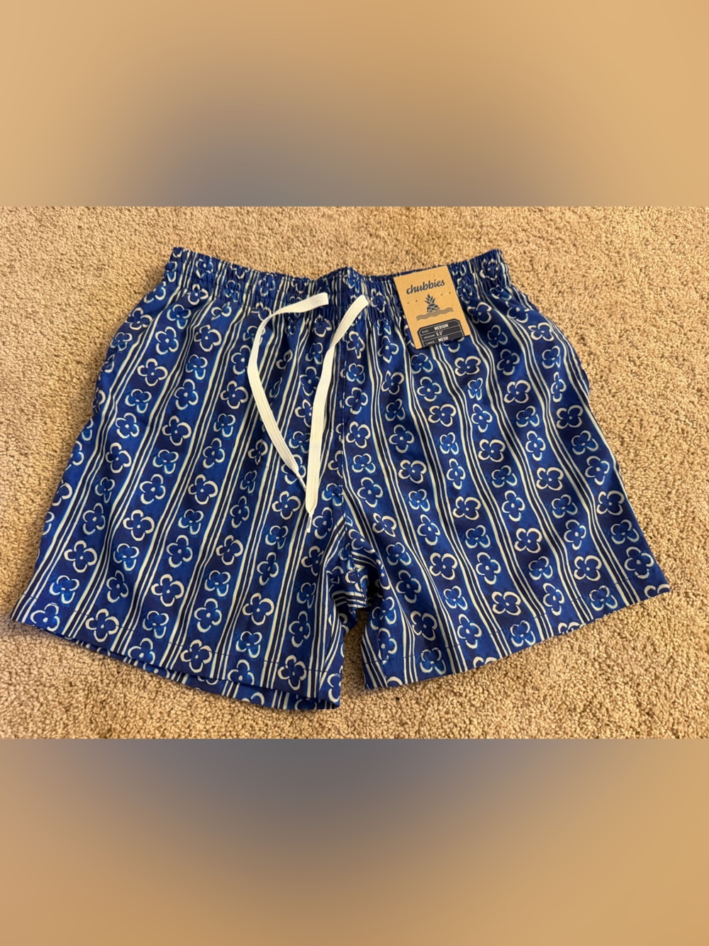chubbies aqua de florals swim